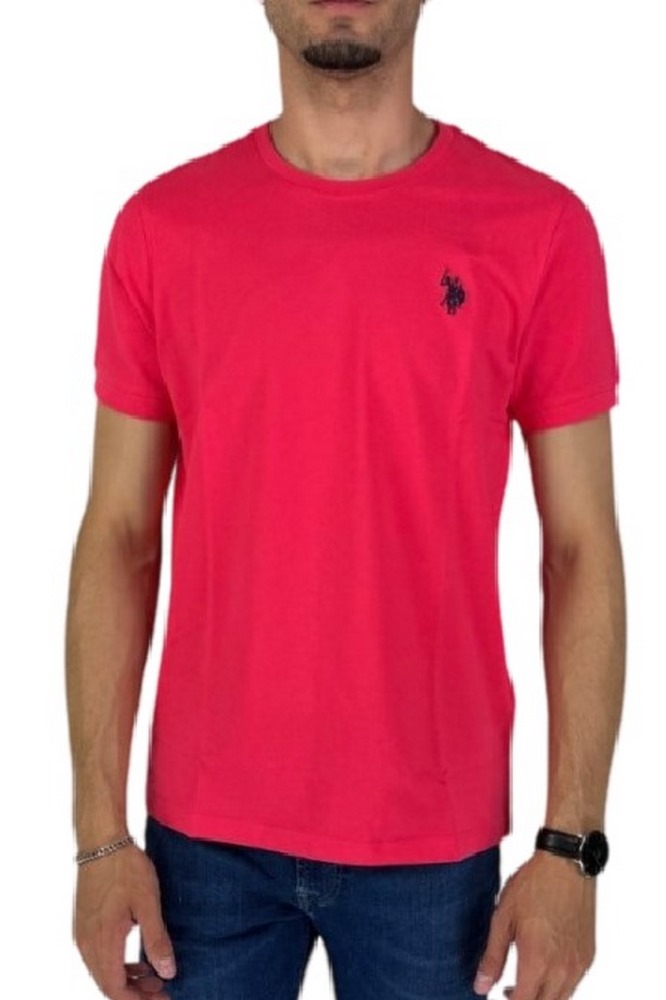 U.S POLO ASSN BREN 000272 CHL4 T-SHIRT ΜΠΛΟΥΖΑ ΑΝΔΡΙΚΗ CORAL