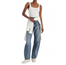 CALVIN KLEIN JEANS MONOGRAM SCOOP NK RIB TANK ΤΟΠ ΓΥΝΑΙΚΕΙΟ WHITE