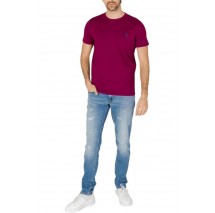 U.S POLO ASSN 49351 T-SHIRT ΜΠΛΟΥΖΑ ΑΝΔΡΙΚH BORDEAUX