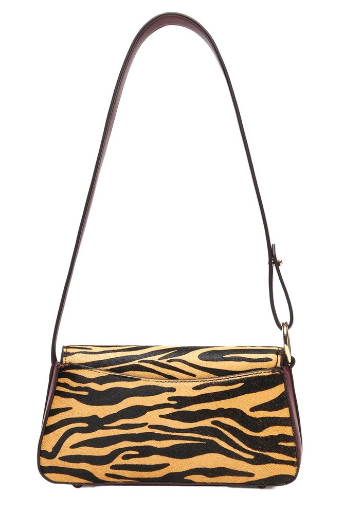 GUESS DOMITILLA FLAP SHOULDER BAG ΤΣΑΝΤΑ ΓΥΝΑΙΚΕΙΑ ZEBRA PRINT