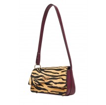 GUESS DOMITILLA FLAP SHOULDER BAG ΤΣΑΝΤΑ ΓΥΝΑΙΚΕΙΑ ZEBRA PRINT