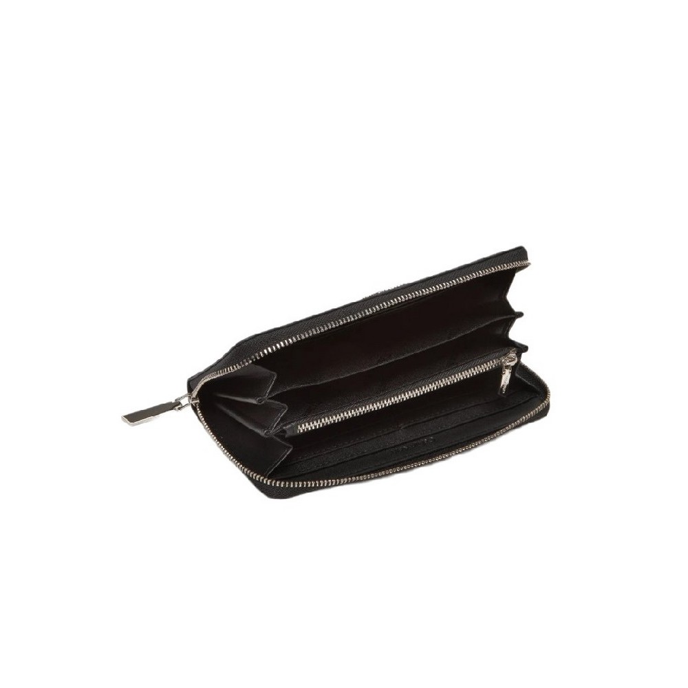 CALVIN KLEIN MUST AOP LARGE ZIP AROUND ΠΟΡΤΟΦΟΛΙ ΓΥΝΑΙΚΕΙΟ BLACK