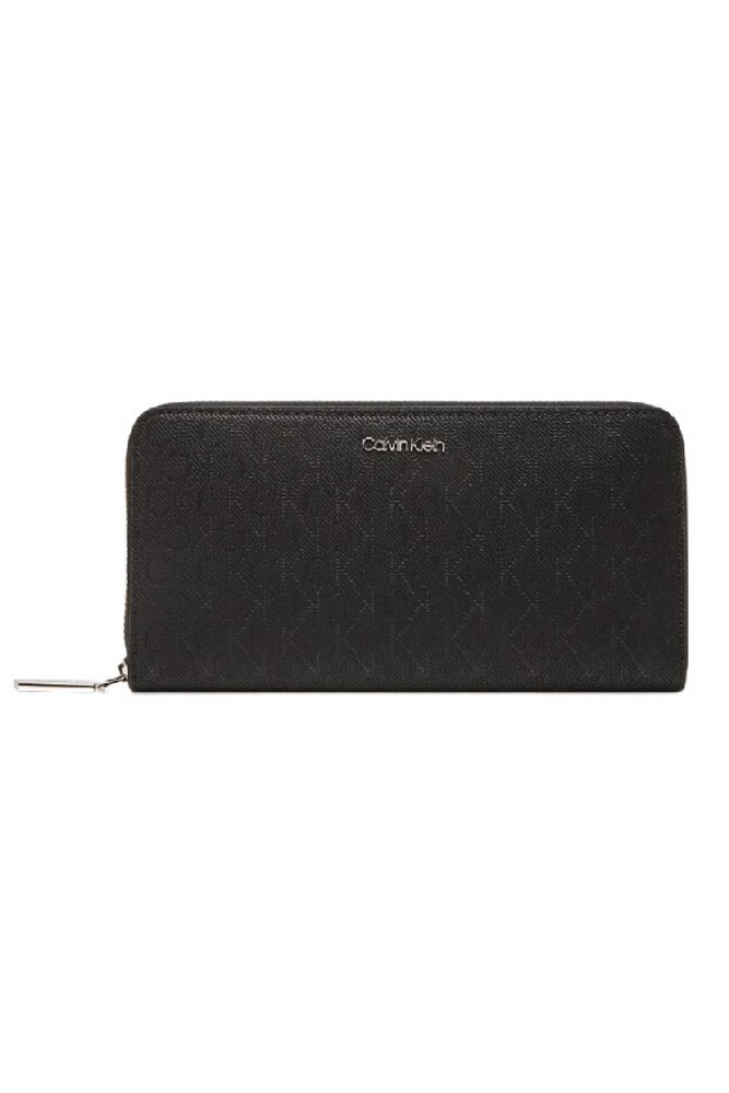 CALVIN KLEIN MUST AOP LARGE ZIP AROUND ΠΟΡΤΟΦΟΛΙ ΓΥΝΑΙΚΕΙΟ BLACK