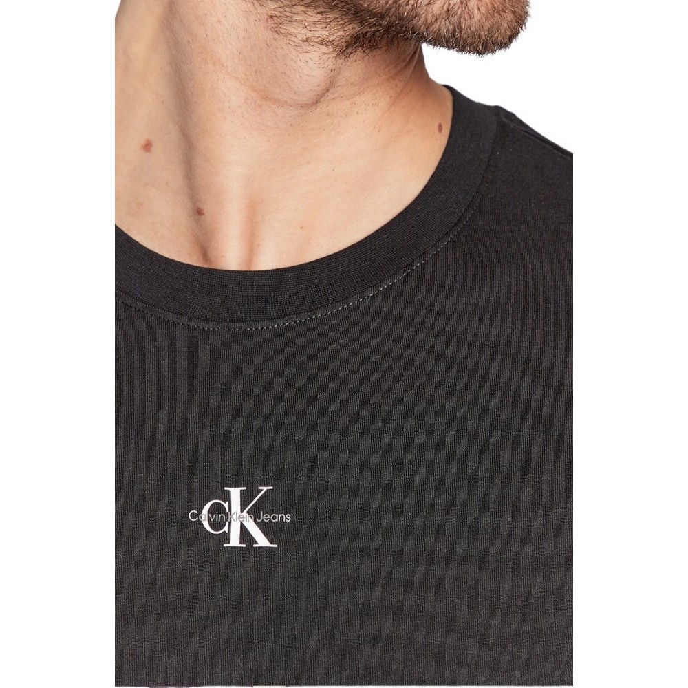 CALVIN KLEIN  JEANS MICRO MONOLOGO TEE TSHIRT ΑΝΔΡΙΚΟ BLACK