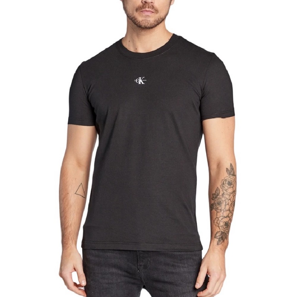 CALVIN KLEIN  JEANS MICRO MONOLOGO TEE TSHIRT ΑΝΔΡΙΚΟ BLACK