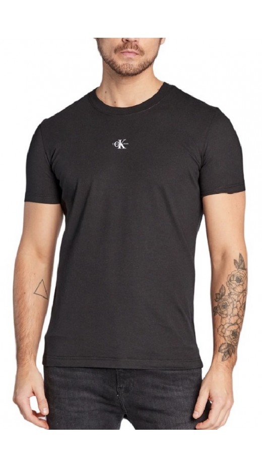 CALVIN KLEIN  JEANS MICRO MONOLOGO TEE TSHIRT ΑΝΔΡΙΚΟ BLACK