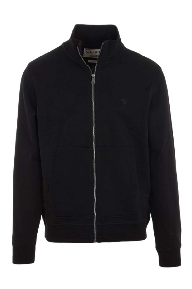 GUESS AL HIGH NECK FULLZIP SWEATSH ΜΠΛΟΥΖΑ ΦΟΥΤΕΡ ΑΝΔΡΙΚΟ BLACK