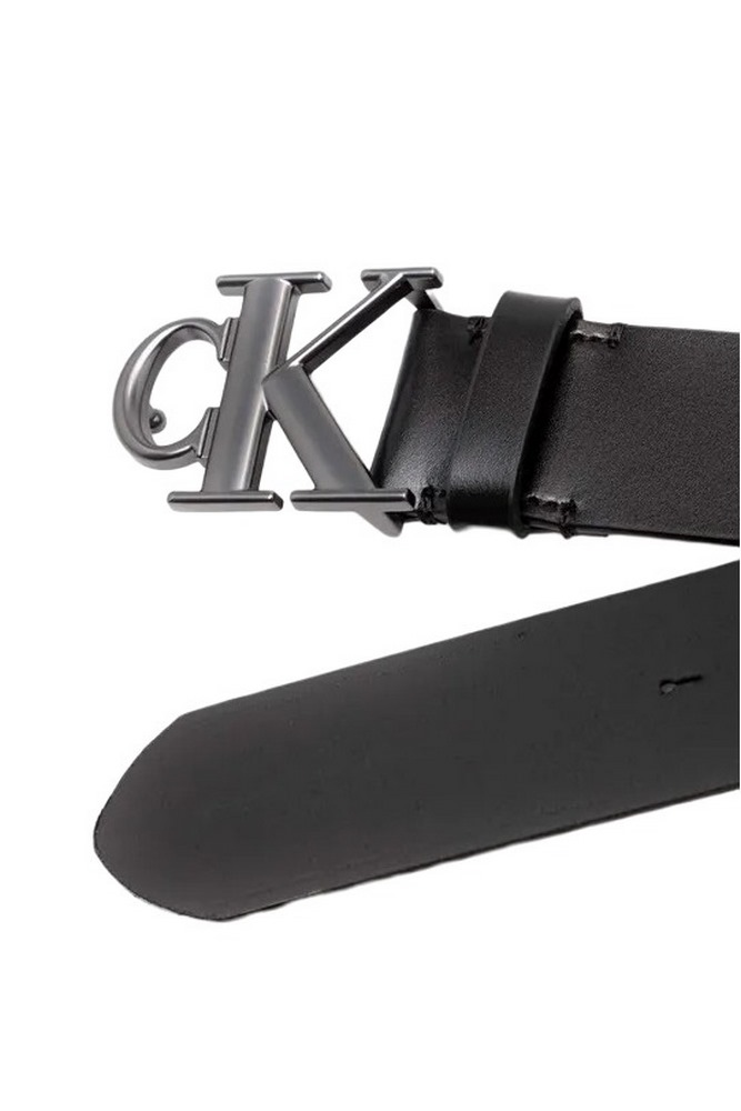 CALVIN KLEIN JEANS MONO ROUND PLAQUE LTHR BELT 40MM ΖΩΝΗ ΑΝΔΡΙΚΗ BLACK