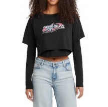 GUESS JEANS SL CN BOXY 2FER STAR PRINTE ΜΠΛΟΥΖΑ ΓΥΝΑΙΚΕΙΑ BLACK