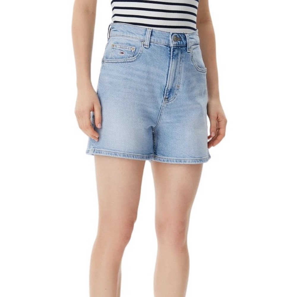 TOMMY JEANS MOM SHORT BI0112 ΣΟΡΤΣ ΓΥΝΑΙΚΕΙΟ DENIM LIGHT