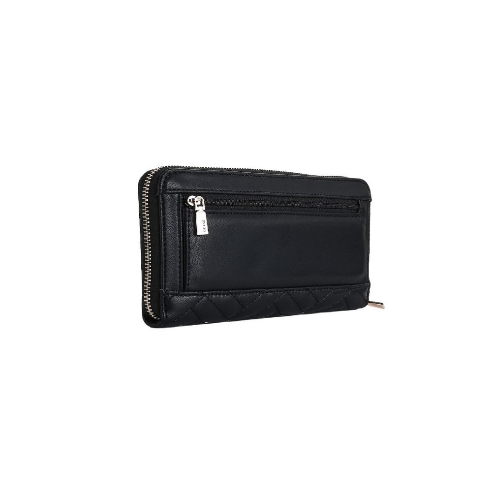 GUESS ANNING SLG LARGE ZIP AROUND ΠΟΡΤΟΦΟΛΙ ΓΥΝΑΙΚΕΙΟ BLACK