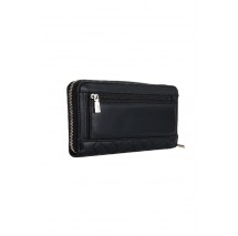 GUESS ANNING SLG LARGE ZIP AROUND ΠΟΡΤΟΦΟΛΙ ΓΥΝΑΙΚΕΙΟ BLACK