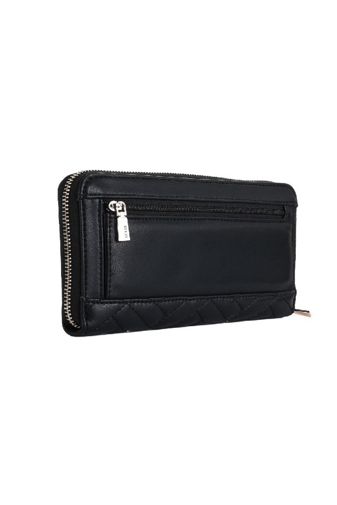 GUESS ANNING SLG LARGE ZIP AROUND ΠΟΡΤΟΦΟΛΙ ΓΥΝΑΙΚΕΙΟ BLACK