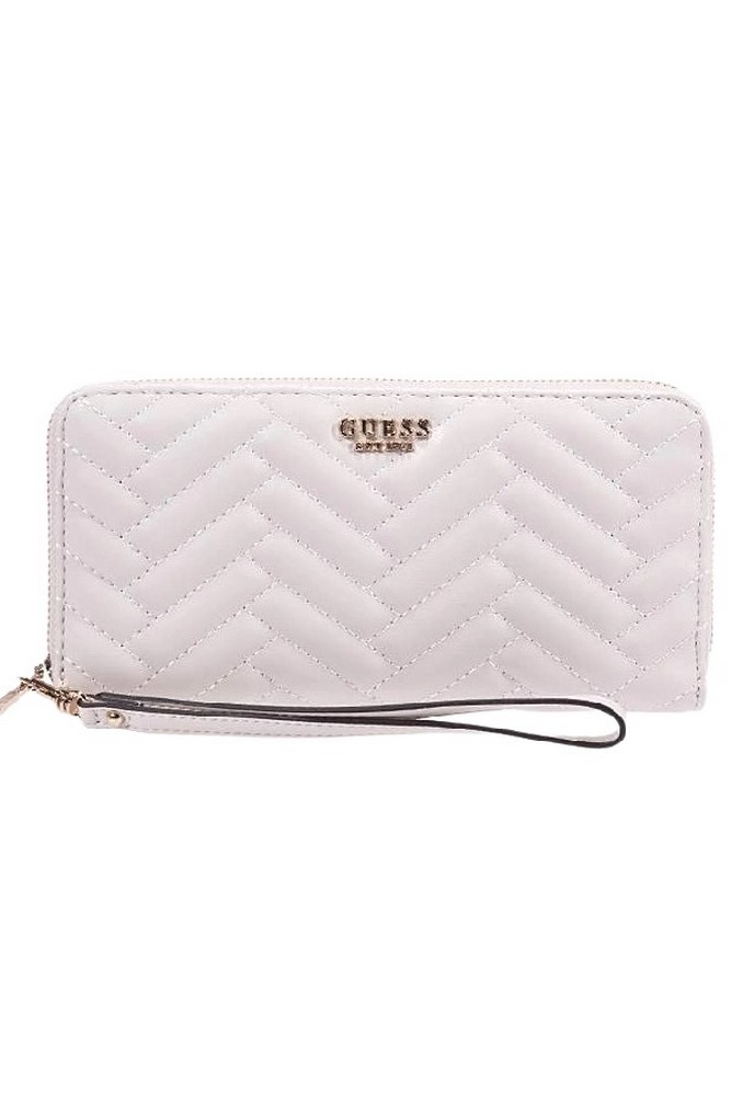 GUESS ANNING SLG LARGE ZIP AROUND ΠΟΡΤΟΦΟΛΙ ΓΥΝΑΙΚΕΙΟ STONE