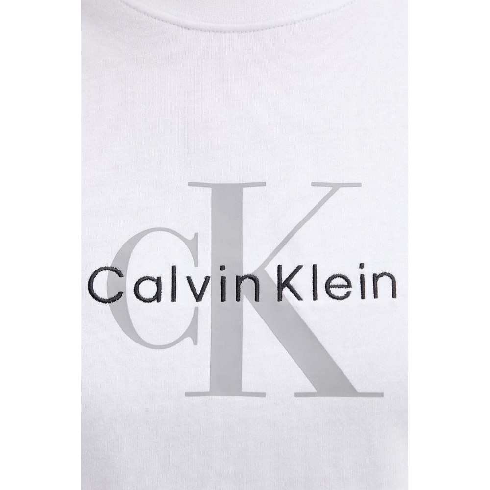 CALVIN KLEIN JEANS HR SS CLSSC MNLG CNC T-SHIRT ΜΠΛΟΥΖΑ ΓΥΝΑΙΚΕΙΑ BRIGHT WHITE