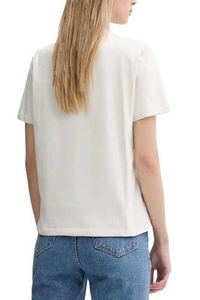 CALVIN KLEIN JEANS HR SS CLSSC MNLG CNC T-SHIRT ΜΠΛΟΥΖΑ ΓΥΝΑΙΚΕΙΑ ECRU