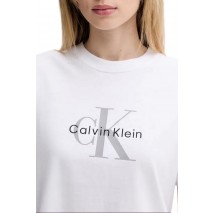CALVIN KLEIN JEANS HR SS CLSSC MNLG CNC T-SHIRT ΜΠΛΟΥΖΑ ΓΥΝΑΙΚΕΙΑ BRIGHT WHITE