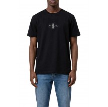 TOMMY JEANS REG SIGN BLOCK T-SHIRT ΜΠΛΟΥΖΑ ΑΝΔΡΙΚΗ BLACK