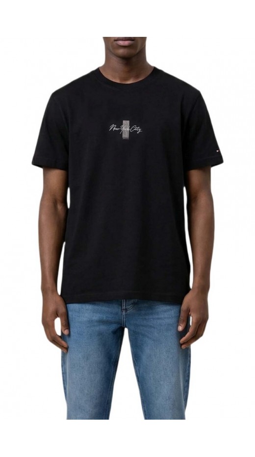 TOMMY JEANS REG SIGN BLOCK T-SHIRT ΜΠΛΟΥΖΑ ΑΝΔΡΙΚΗ BLACK