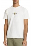 TOMMY JEANS REG SIGN BLOCK T-SHIRT ΜΠΛΟΥΖΑ ΑΝΔΡΙΚΗ ECRU