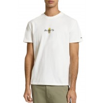 TOMMY JEANS REG SIGN BLOCK T-SHIRT ΜΠΛΟΥΖΑ ΑΝΔΡΙΚΗ ECRU