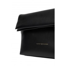TOMMY HILFIGER LOGOTAPE MED CROSSOVER ΤΣΑΝΤΑ ΓΥΝΑΙΚΕΙΑ BLACK