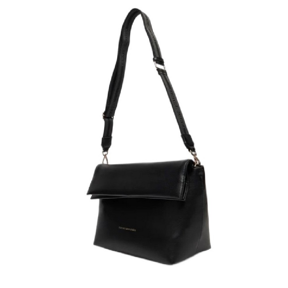 TOMMY HILFIGER LOGOTAPE MED CROSSOVER ΤΣΑΝΤΑ ΓΥΝΑΙΚΕΙΑ BLACK