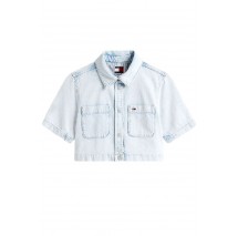 TOMMY JEANS CROPPED SHIRT CI6012 ΠΟΥΚΑΜΙΣΟ ΑΝΔΡΙΚΟ LIGHT DENIM