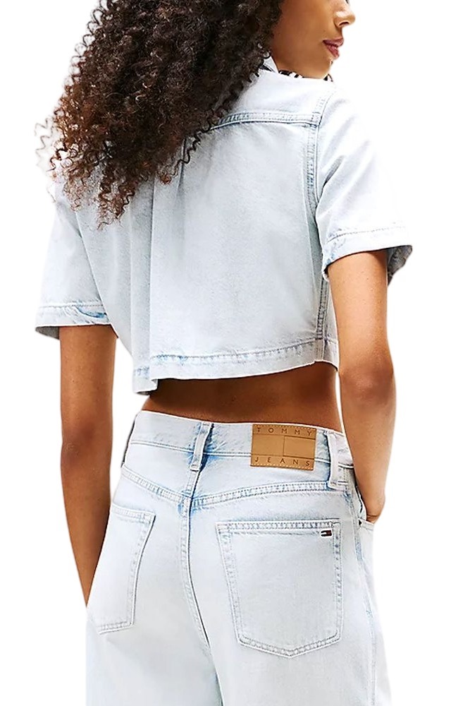 TOMMY JEANS CROPPED SHIRT CI6012 ΠΟΥΚΑΜΙΣΟ ΑΝΔΡΙΚΟ LIGHT DENIM