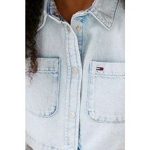 TOMMY JEANS CROPPED SHIRT CI6012 ΠΟΥΚΑΜΙΣΟ ΑΝΔΡΙΚΟ LIGHT DENIM