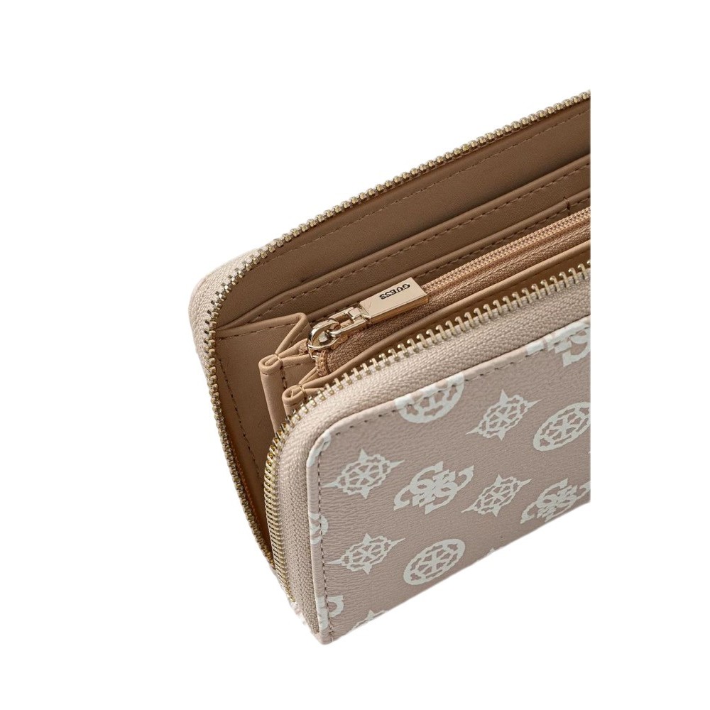 GUESS LAUREL SLG LARGE ZIP AROUND ΠΟΡΤΟΦΟΛΙ ΓΥΝΑΙΚΕΙΟ SAND