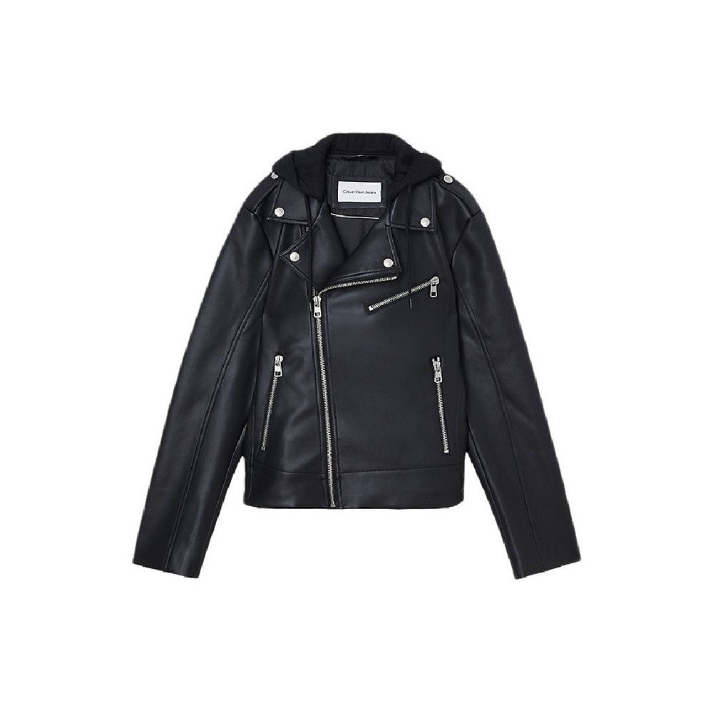 CALVIN KLEIN JEANS FAUX LEATHER JACKET 