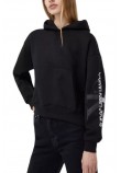 CALVIN KLEIN JEANS GRADIENT MONOLOGO HOODIE ΦΟΥΤΕΡ ΓΥΝΑΙΚΕΙΟ BLACK