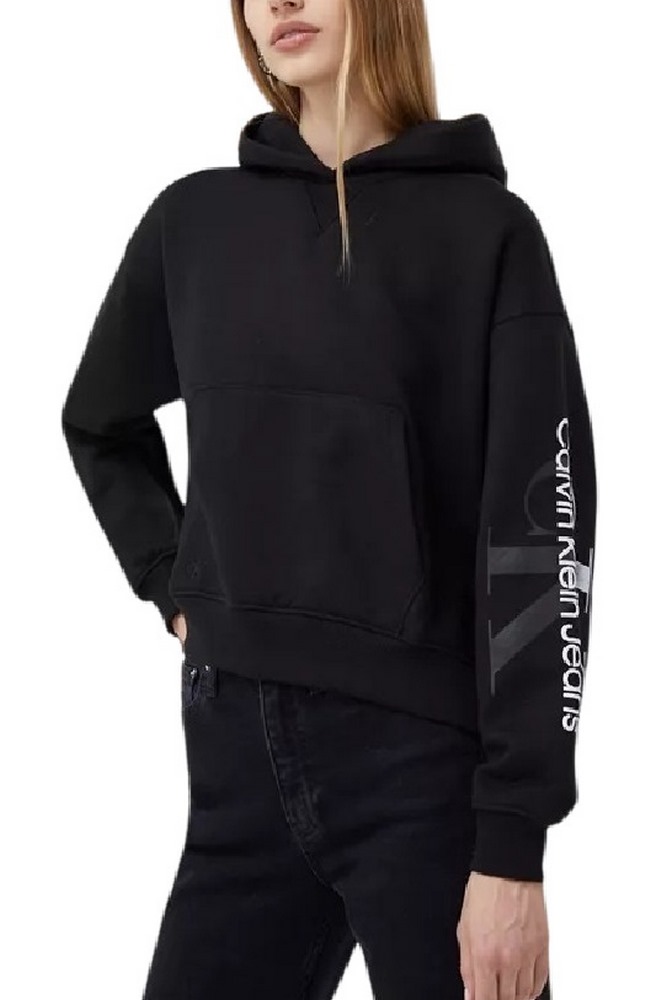 CALVIN KLEIN JEANS GRADIENT MONOLOGO HOODIE ΦΟΥΤΕΡ ΓΥΝΑΙΚΕΙΟ BLACK