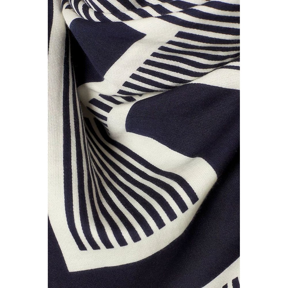 TOMMY HILFIGER MONOGRAM L SQUARE ΦΟΥΛΑΡΙ ΓΥΝΑΙΚΕΙΟ NAVY/WHITE