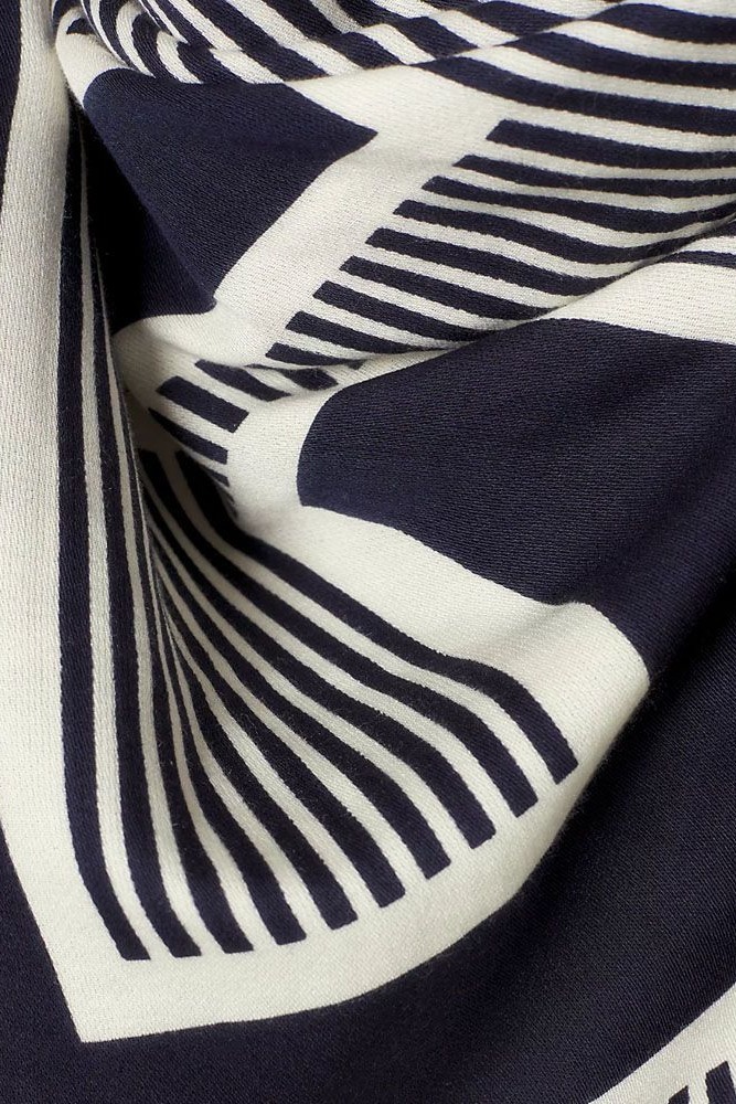 TOMMY HILFIGER MONOGRAM L SQUARE ΦΟΥΛΑΡΙ ΓΥΝΑΙΚΕΙΟ NAVY/WHITE