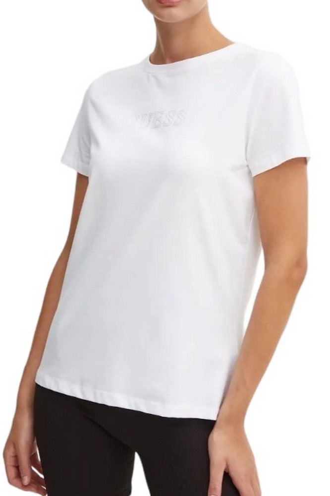 GUESS BRIANA T-SHIRT ΜΠΛΟΥΖΑ ΓΥΝΑΙΚΕΙΑ WHITE