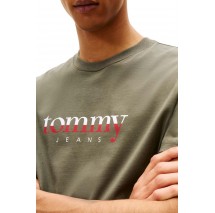 TOMMY JEANS  REG DNA TEE EXT T-SHIRT ΜΠΛΟΥΖΑ ΑΝΔΡΙΚΗ GREEN