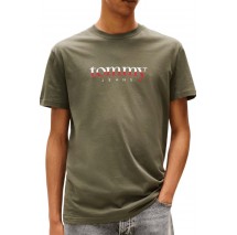 TOMMY JEANS  REG DNA TEE EXT T-SHIRT ΜΠΛΟΥΖΑ ΑΝΔΡΙΚΗ GREEN