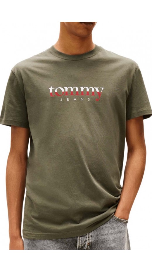 TOMMY JEANS  REG DNA TEE EXT T-SHIRT ΜΠΛΟΥΖΑ ΑΝΔΡΙΚΗ GREEN
