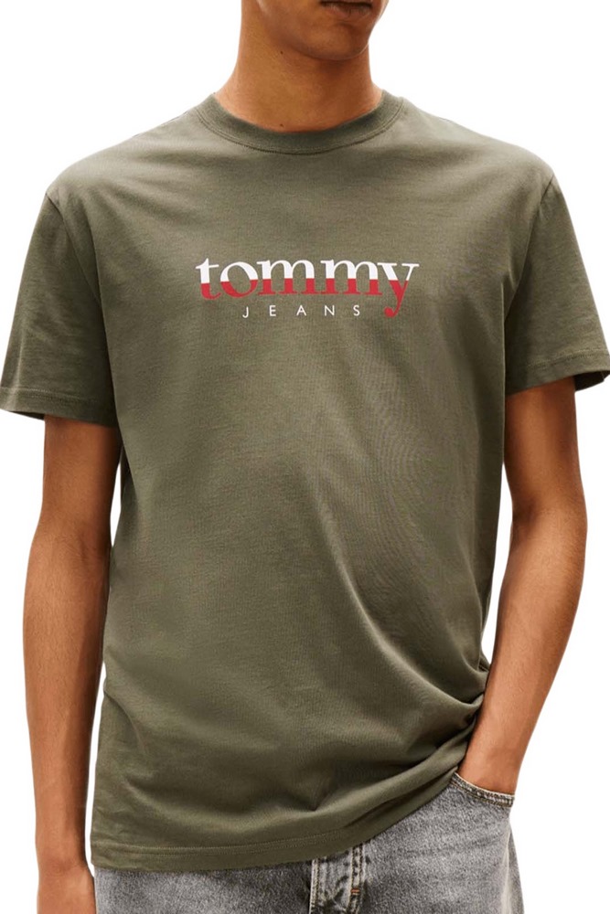 TOMMY JEANS  REG DNA TEE EXT T-SHIRT ΜΠΛΟΥΖΑ ΑΝΔΡΙΚΗ GREEN