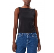 CALVIN KLEIN JEANS LOGO ELASTIC OPEN BACK TOP ΤΟΠ ΓΥΝΑΙΚΕΙΟ BLACK