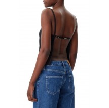 CALVIN KLEIN JEANS LOGO ELASTIC OPEN BACK TOP ΤΟΠ ΓΥΝΑΙΚΕΙΟ BLACK