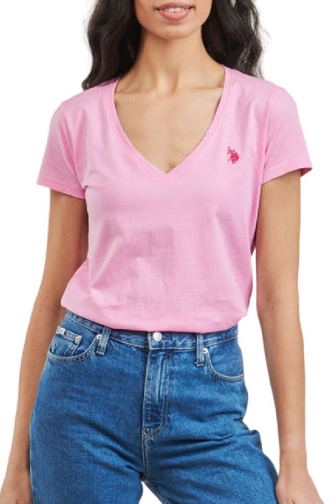 U.S.POLO ASSN BELL 000149 EH03 L.J. SHORT SLEEVES T SHIRT ΜΠΛΟΥΖΑ ΓΥΝΑΙΚΕΙΑ PINK