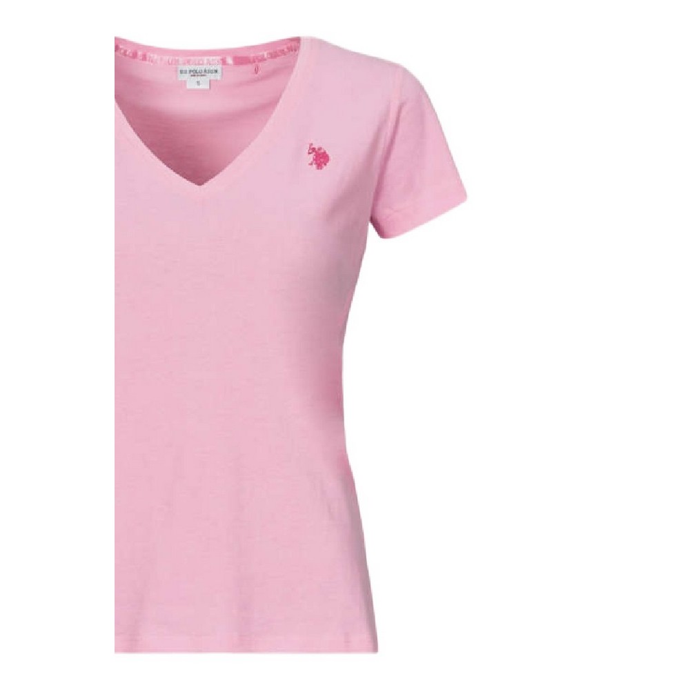 U.S.POLO ASSN BELL 000149 EH03 L.J. SHORT SLEEVES T SHIRT ΜΠΛΟΥΖΑ ΓΥΝΑΙΚΕΙΑ PINK
