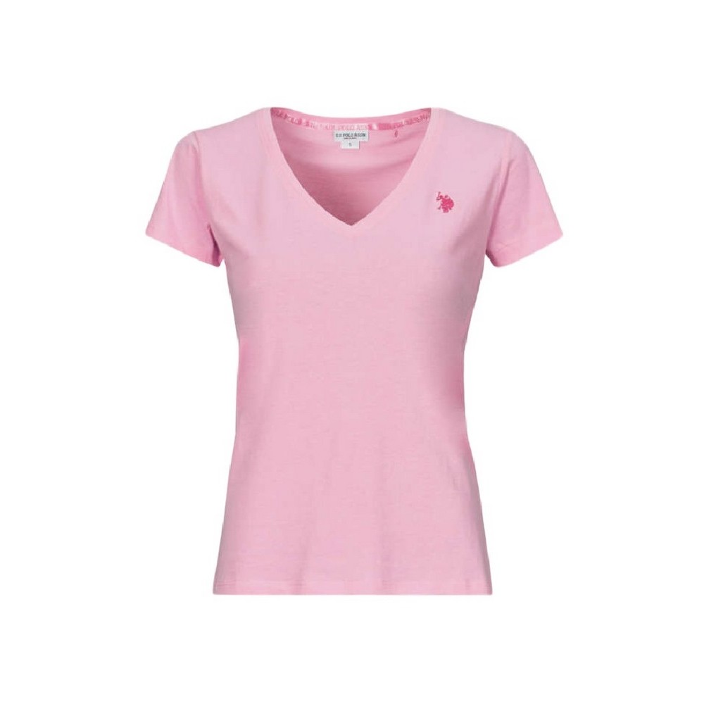 U.S.POLO ASSN BELL 000149 EH03 L.J. SHORT SLEEVES T SHIRT ΜΠΛΟΥΖΑ ΓΥΝΑΙΚΕΙΑ PINK