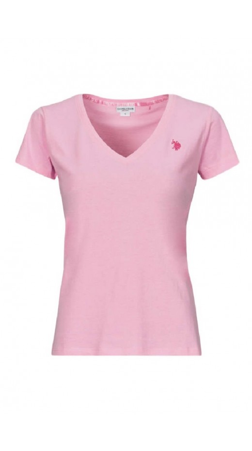 U.S.POLO ASSN BELL 000149 EH03 L.J. SHORT SLEEVES T SHIRT ΜΠΛΟΥΖΑ ΓΥΝΑΙΚΕΙΑ PINK