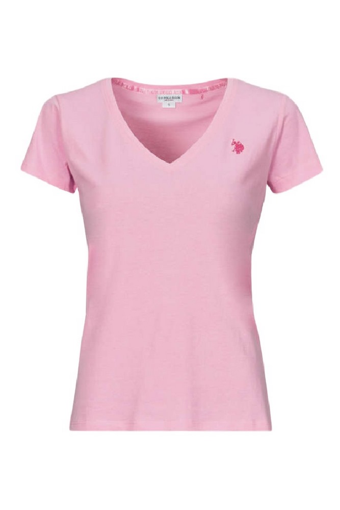 U.S.POLO ASSN BELL 000149 EH03 L.J. SHORT SLEEVES T SHIRT ΜΠΛΟΥΖΑ ΓΥΝΑΙΚΕΙΑ PINK