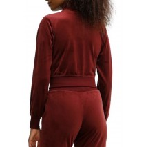 GUESS COUTURE FULL ZIP SWEATSHIRT ΖΑΚΕΤΑ ΦΟΥΤΕΡ ΓΥΝΑΙΚΕΙΑ WINE