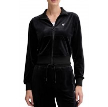 GUESS COUTURE FULL ZIP SWEATSHIRT ΖΑΚΕΤΑ ΦΟΥΤΕΡ ΓΥΝΑΙΚΕΙΑ BLACK